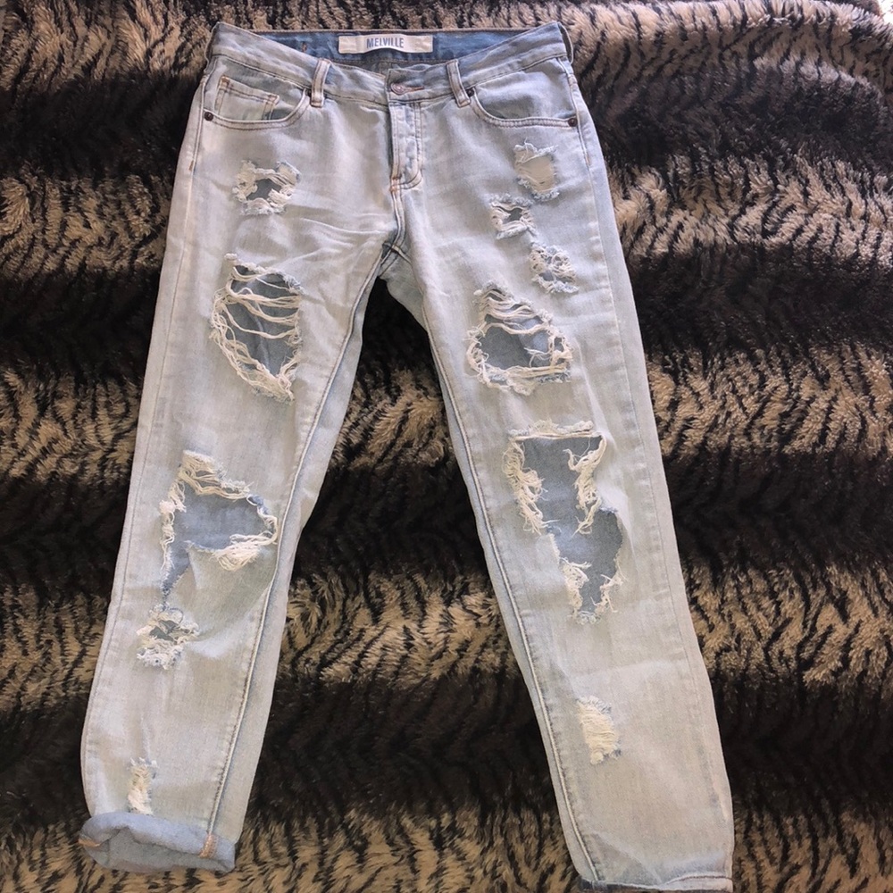 Brandy Melville Deconstructed Jeans